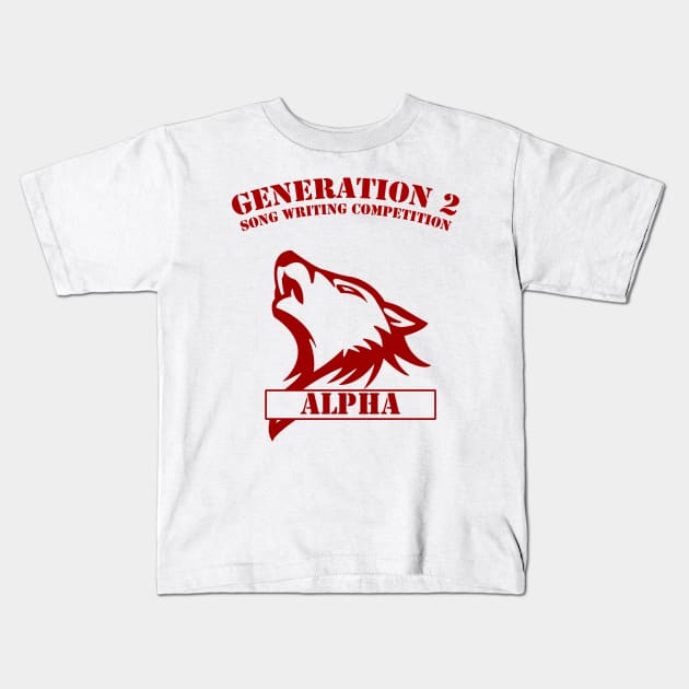 Generation 2 - Alpha (red) Kids T-Shirt by Teeznutz